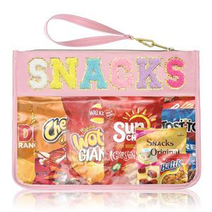 Snack Bags Clear Pouch For Travel Bag Nylon Clear Cosmetic Bag Makeup🤍